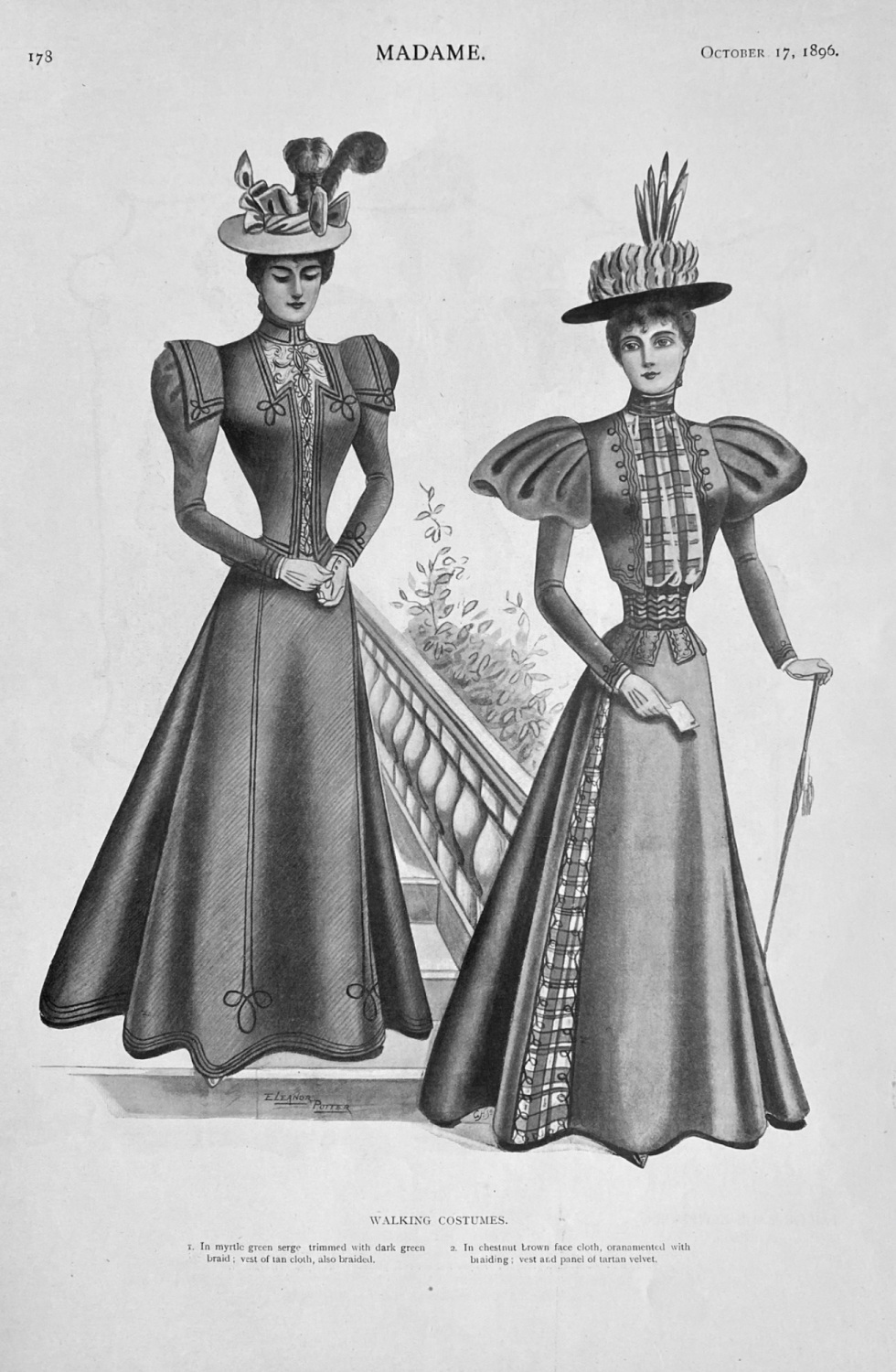 Walking Costumes.  1896.