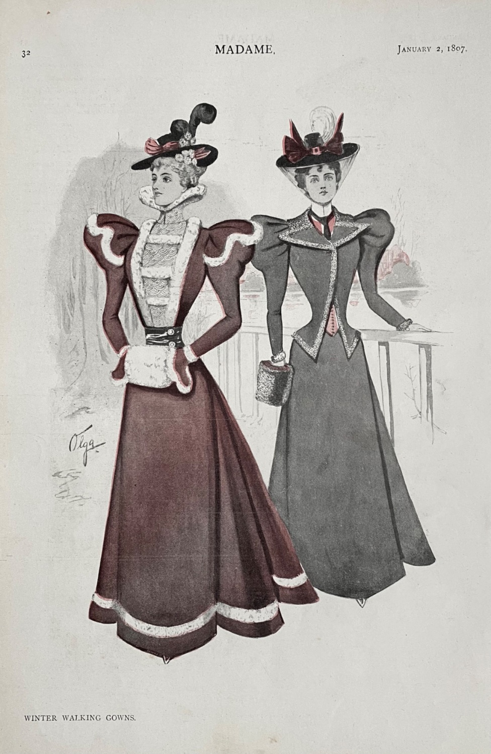 Winter Walking Gowns. 1897.