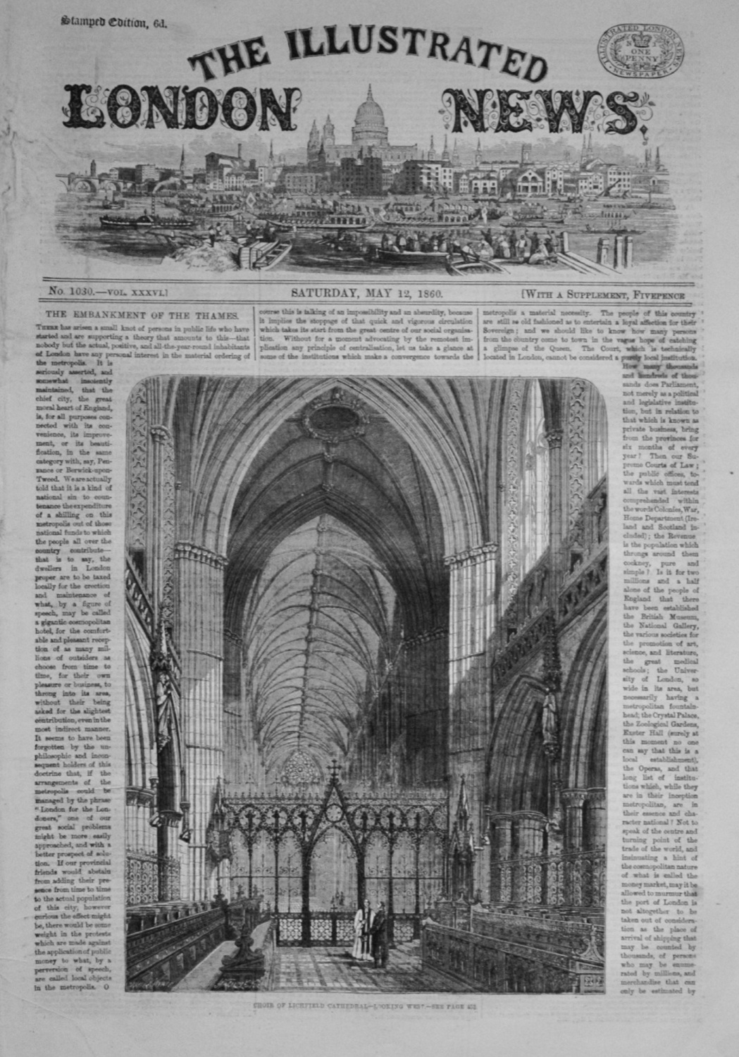 The Illustrated London News - May 12, 1860