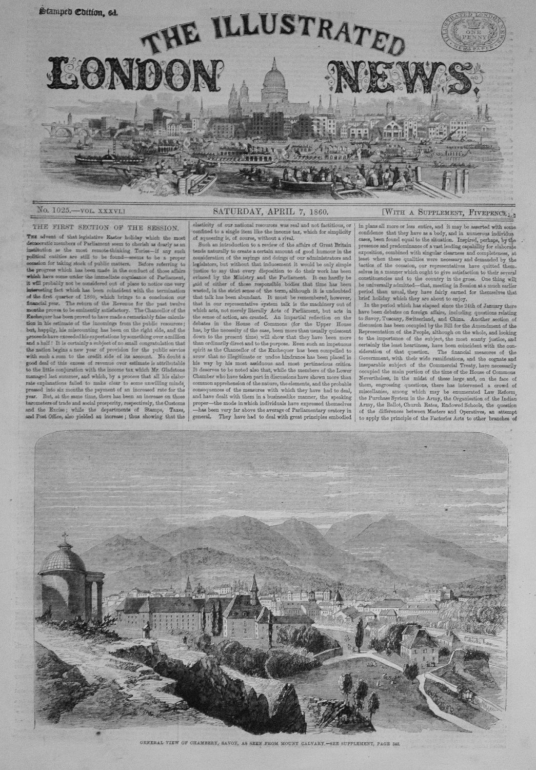 The illustrated London News - April 7, 1860