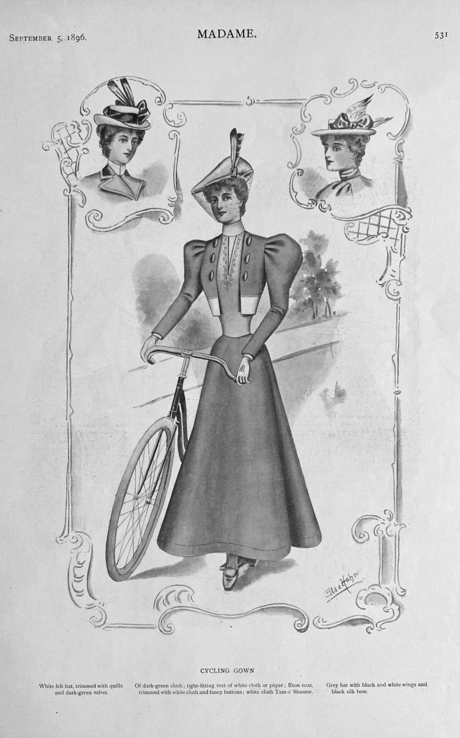 Cycling Gown.  1896.