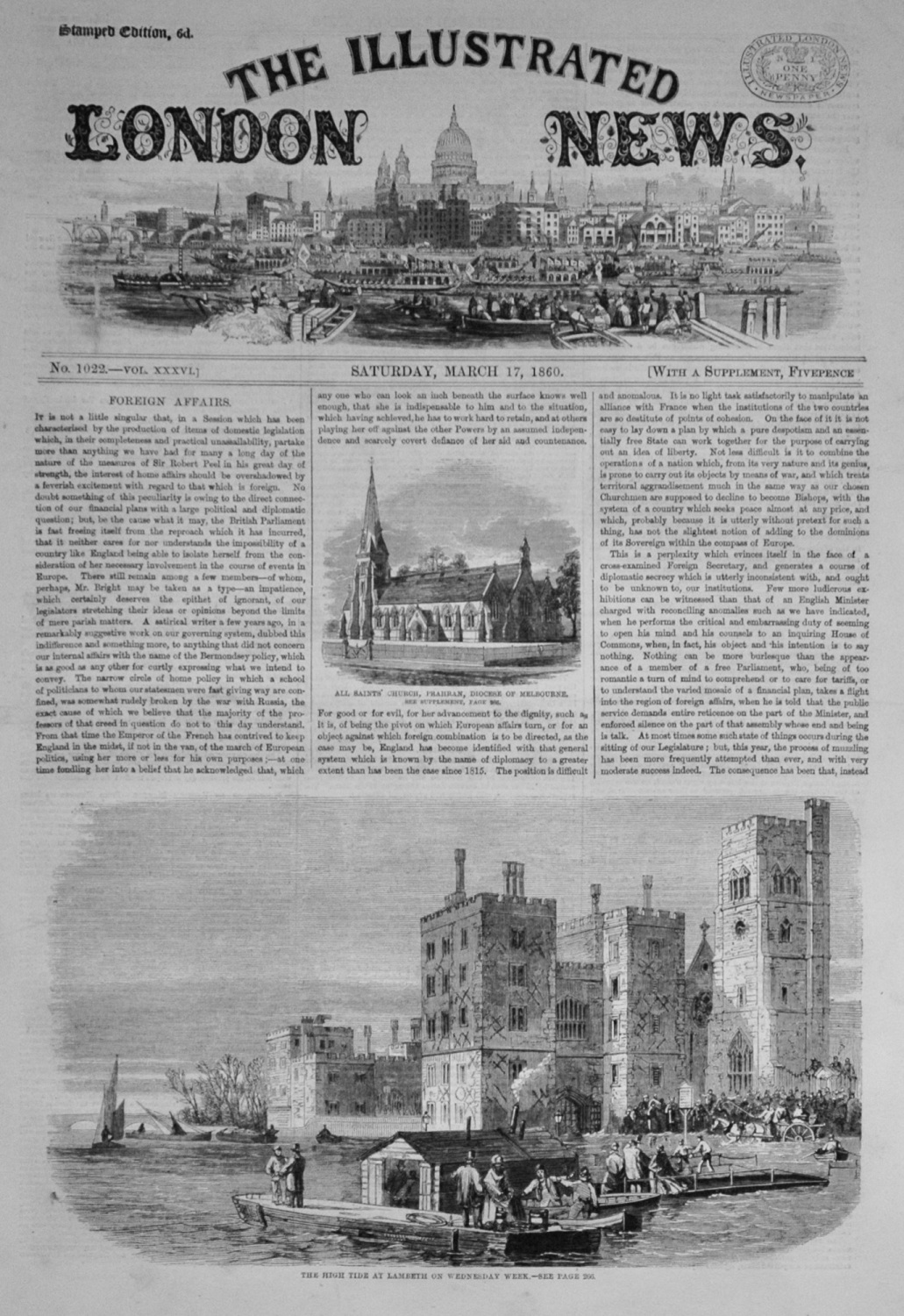 The illustrated London News - March 17, 1860
