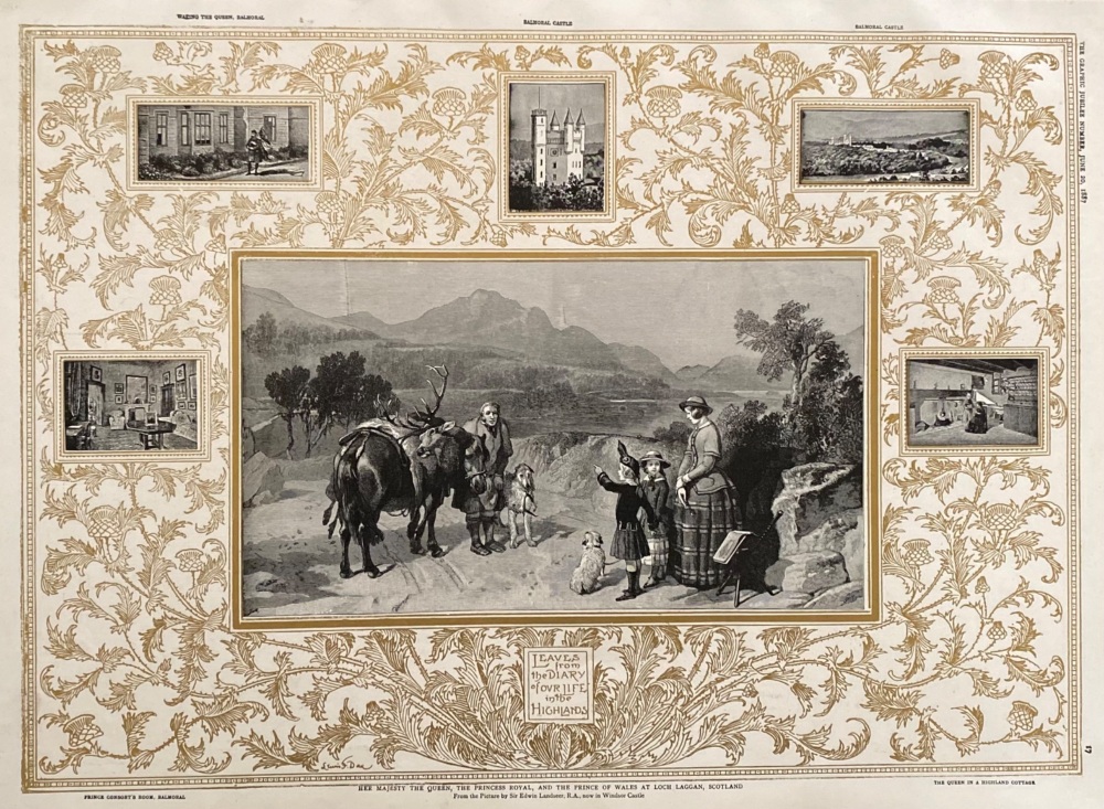 Her. Majesty the Queen, the Princess Royal, and the Prince of Wales at Loch Laggan, Scotland.  1887.