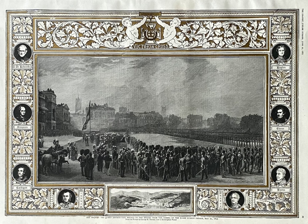 Her Majesty the Queen Distributing Medals to the Heroes from the Crimea on the Horse Guards Parade, May 21st, 1855.