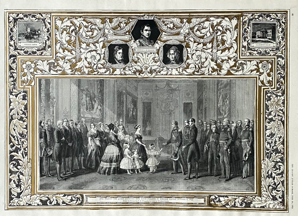 Her Majesty the Queen Receiving King Louis Philippe in Windsor Castle, October 8th, 1844.