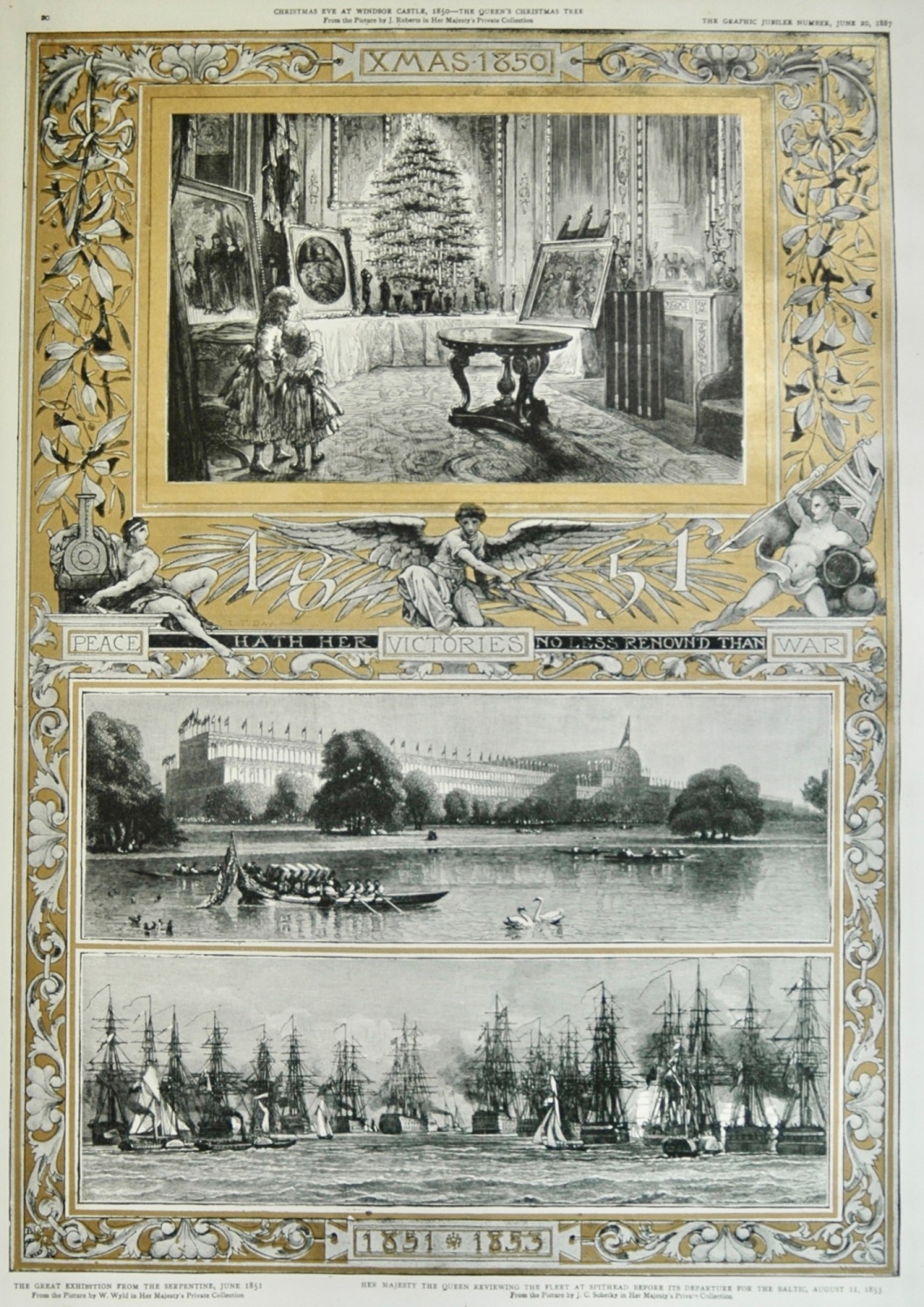 Peace hath its Victories no less renowned than War.  1850 - 1853.