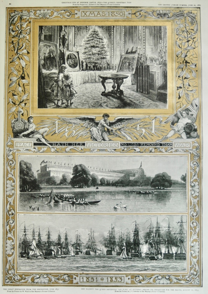 Peace hath her Victories no less renowned than War.  1850 - 1853.