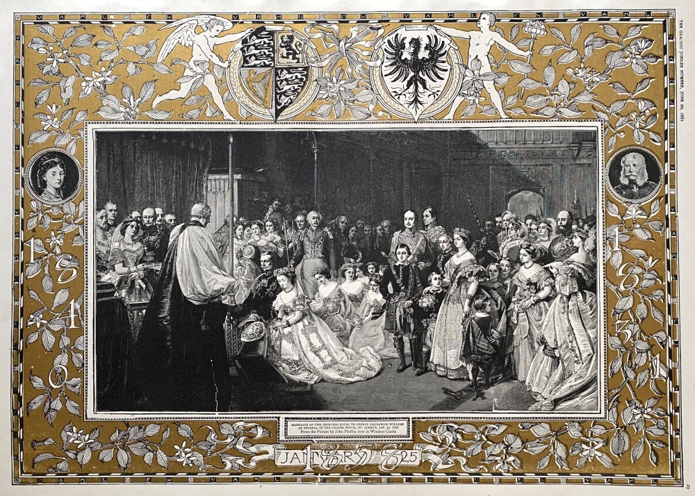 Marriage of the Princess Royal to Prince Frederick William of Prussia, in the Chapel Royal, St. James's. Jan. 25. 1858.