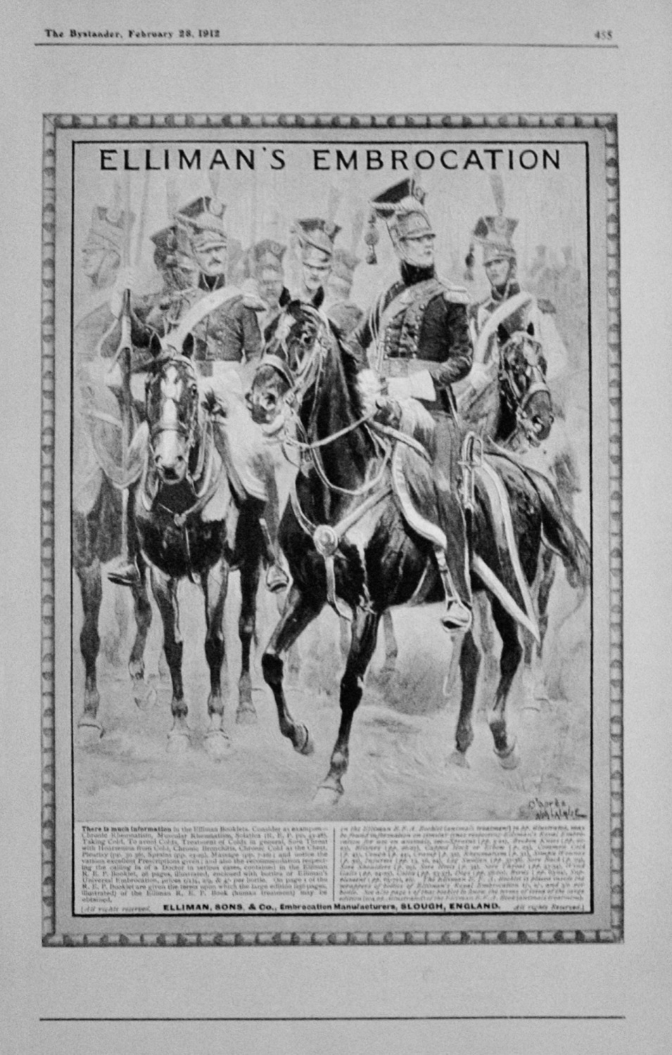 Elliman's Embrocation Advert