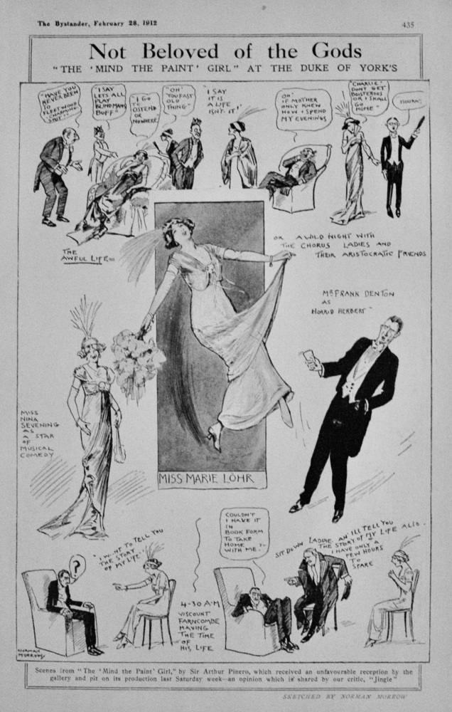 Scenes from "The 'Mind the Paint' Girl" play