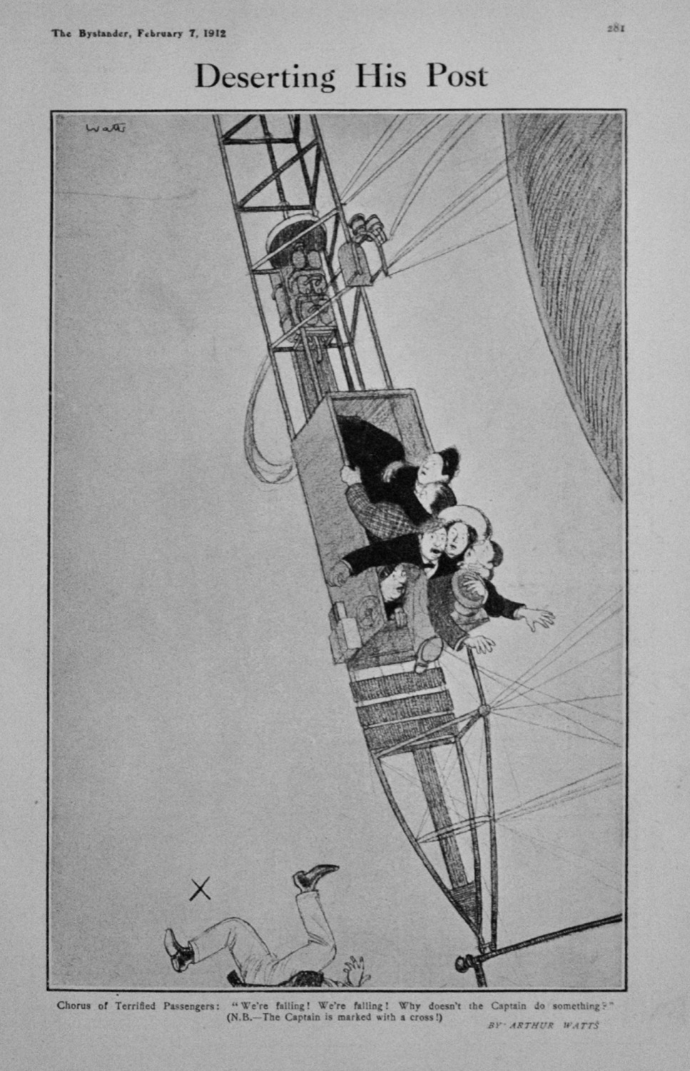 Deserting His Post (cartoon)