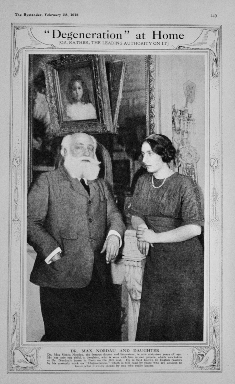 Dr Max Simon Nordan and daughter