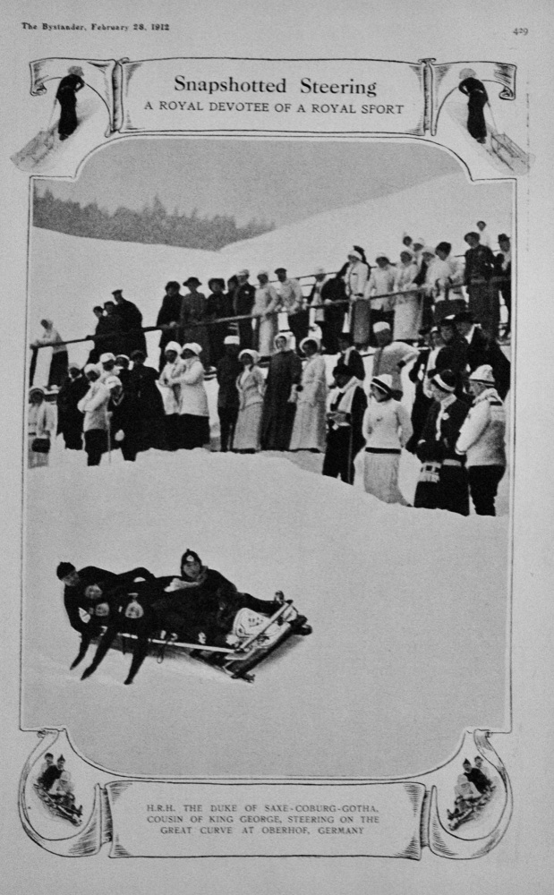 A Royal Devotee on the Bobsleigh