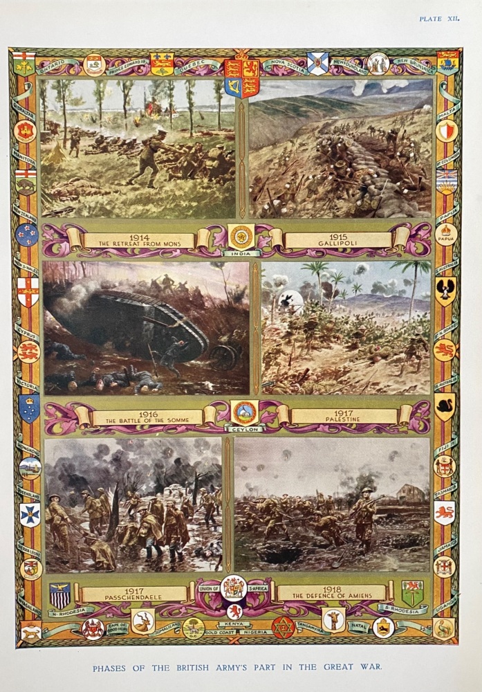 Phases in the British Army's Part in the Great War.  1914-1918.
