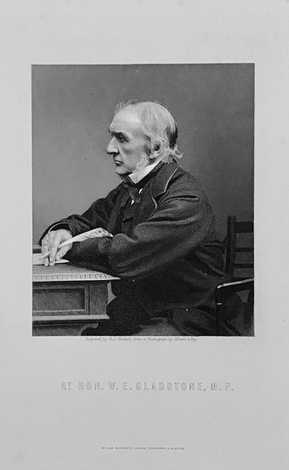 Right Hon. W. E. Gladstone,  M.P.  1887c.