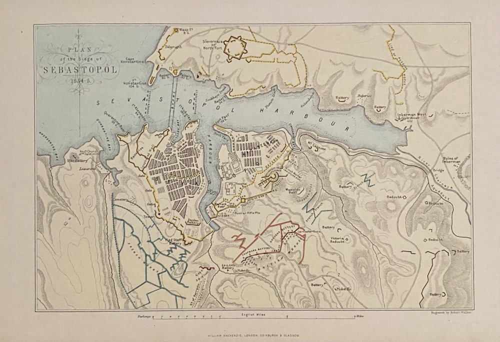 Plan of the Siege of Sebastopol  1854-55.
