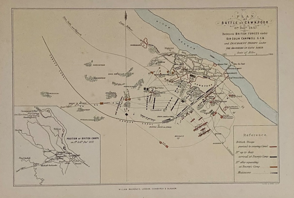 Plan of Battle of Cawnpoor 6th Dec. 1857.
