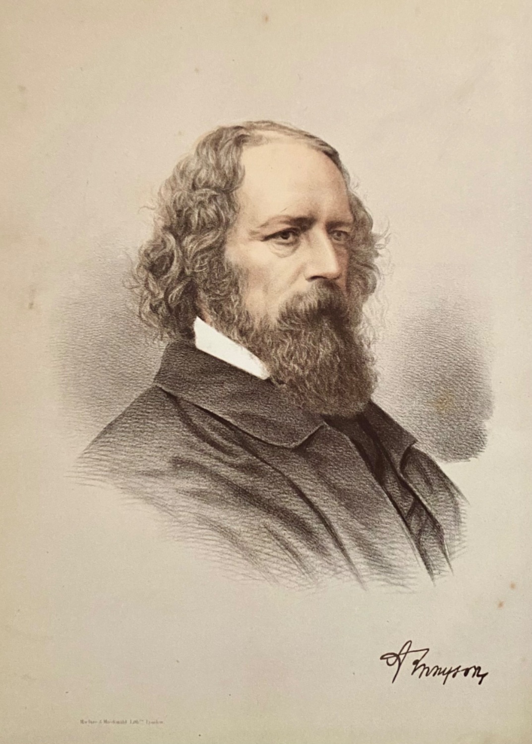 Alfred Tennyson.  1875c.