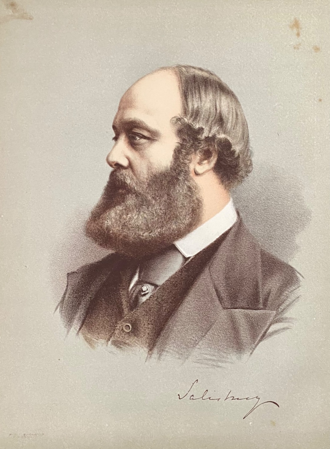 The Marquis of Salisbury.  1875c.