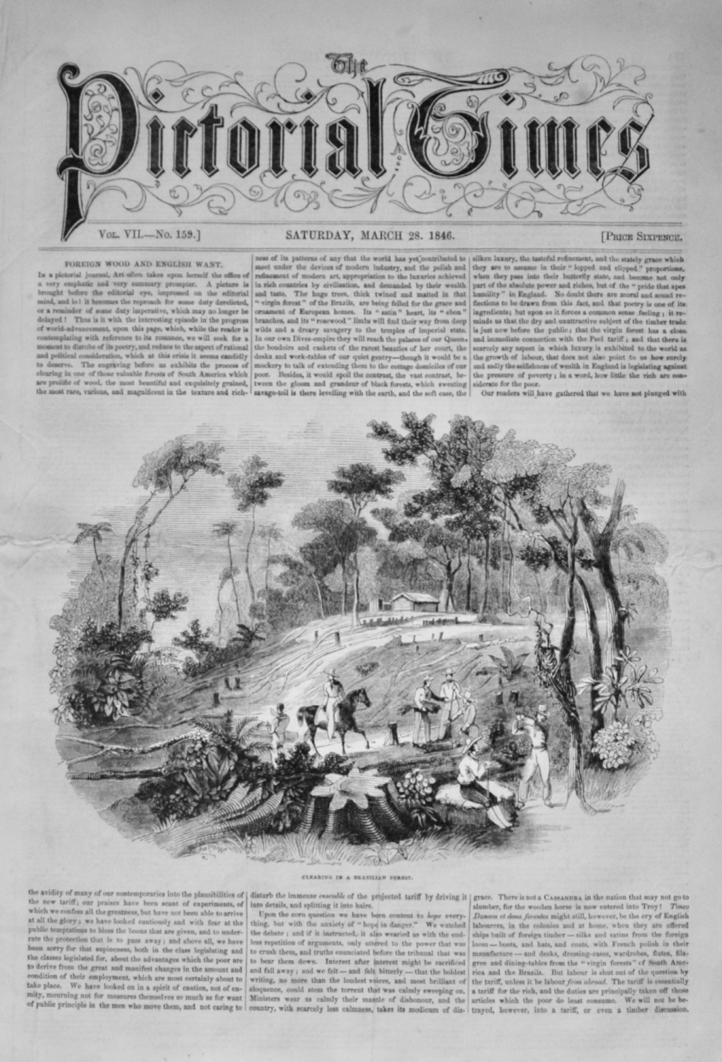 Pictorial Times - March 28, 1846