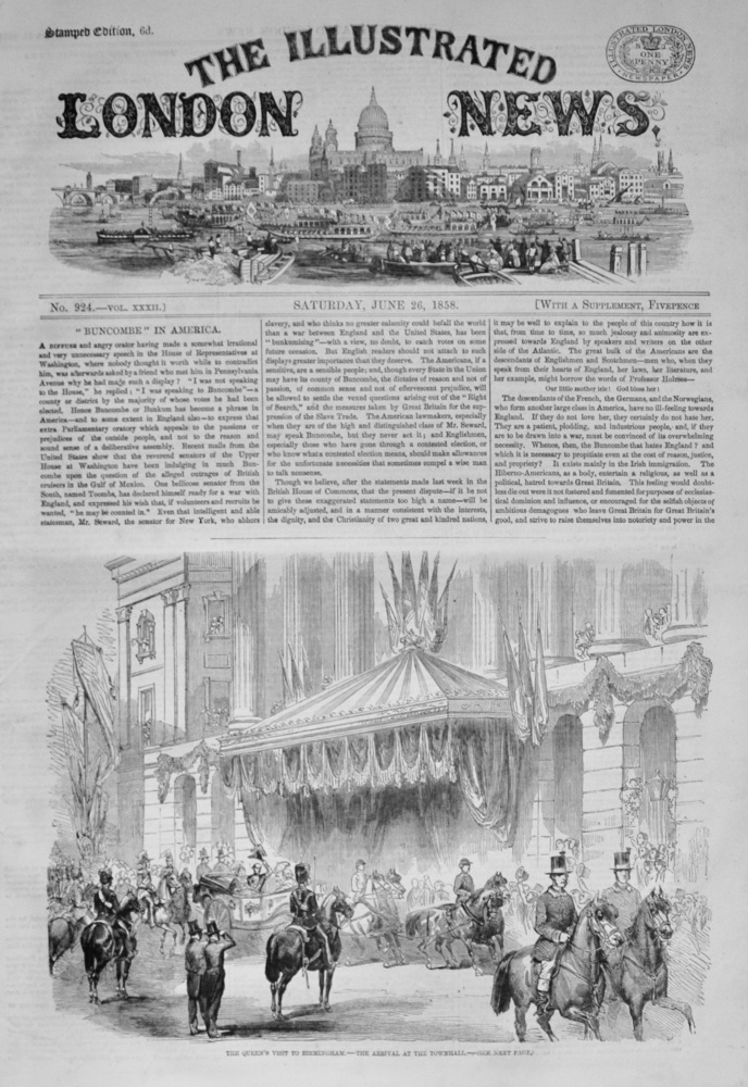 The Illustrated London News - June 26, 1858