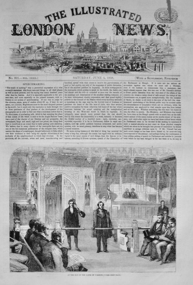 The Illustrated London News - June 5, 1858