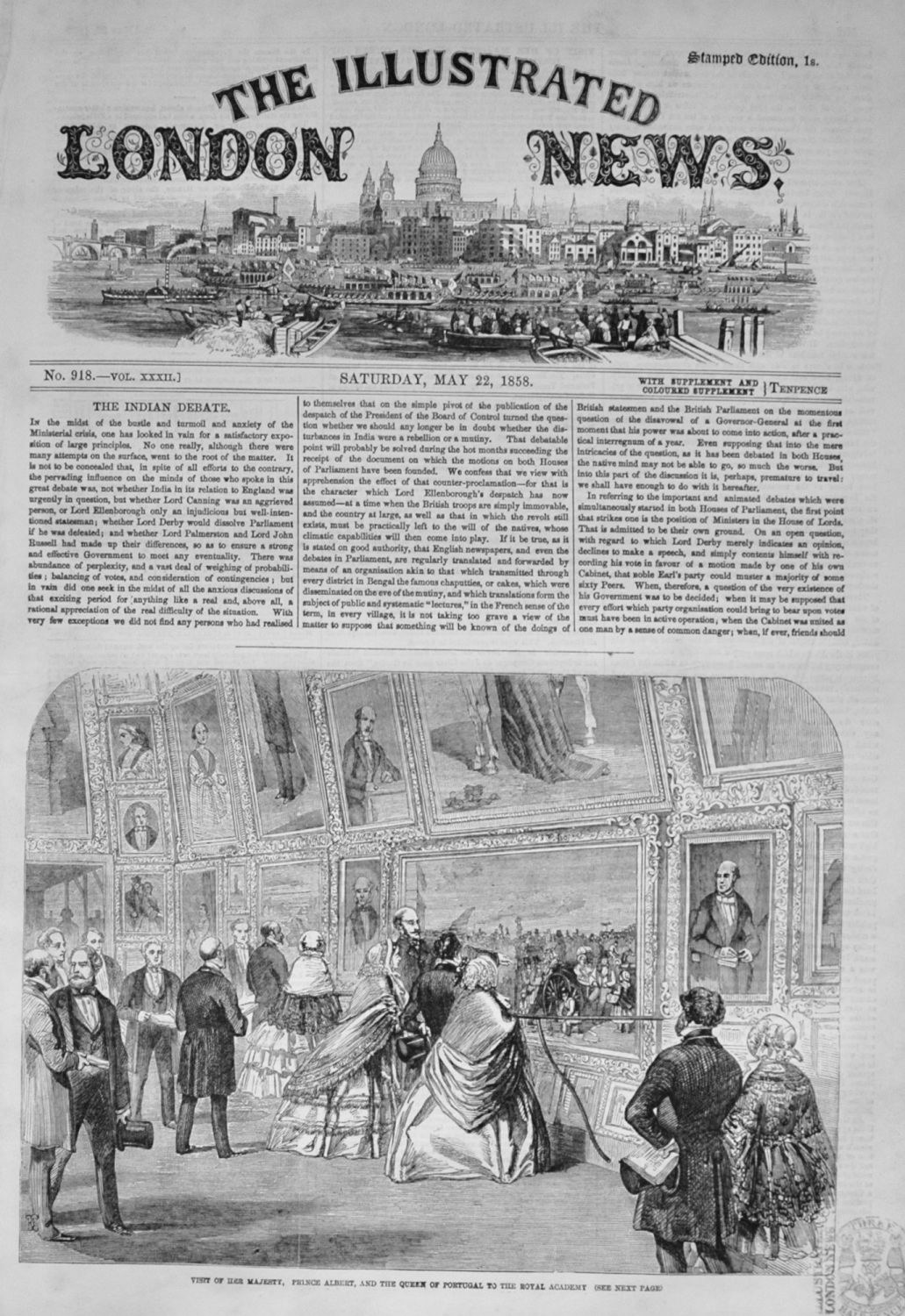 The Illustrated London News - May 22, 1858