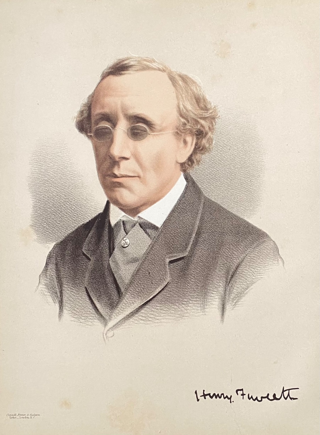 Professor Fawcett,  M.P.  1877.