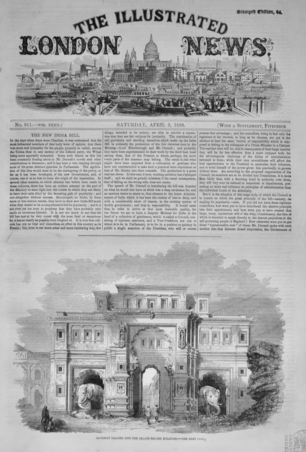 The Illustrated London News - April 3, 1858