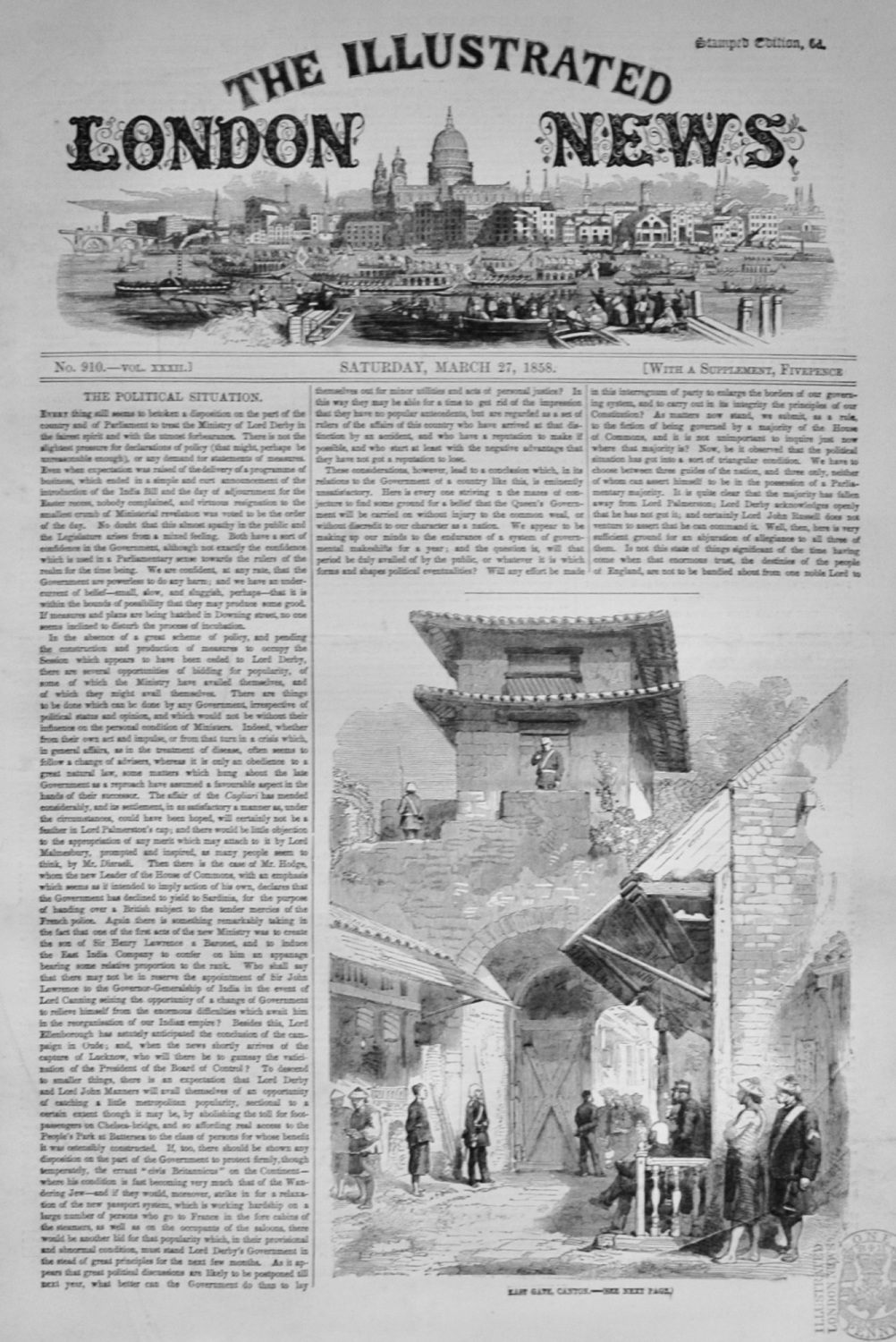 The illustrated London News - March 27, 1858