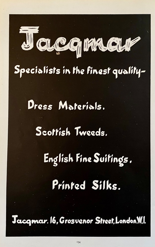 Jacqmar, 16, Grosvenor Street, London, W1.  1946.