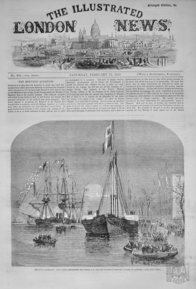 The Illustrated London News - February 13, 1858