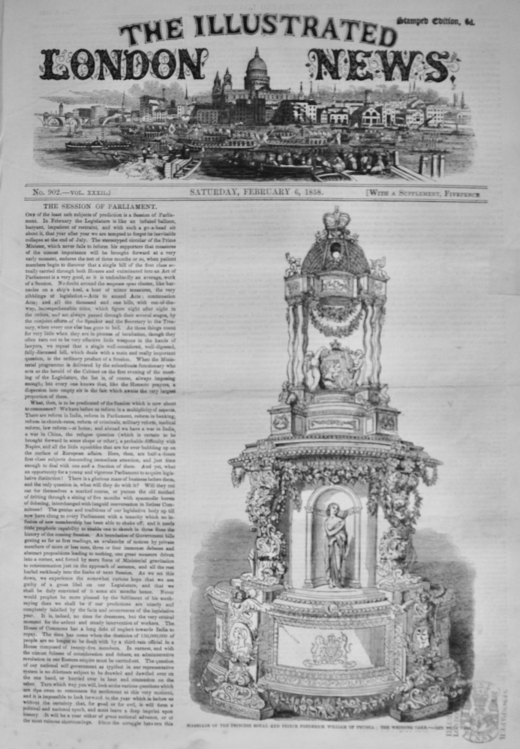 The Illustrated London News - February 6, 1858