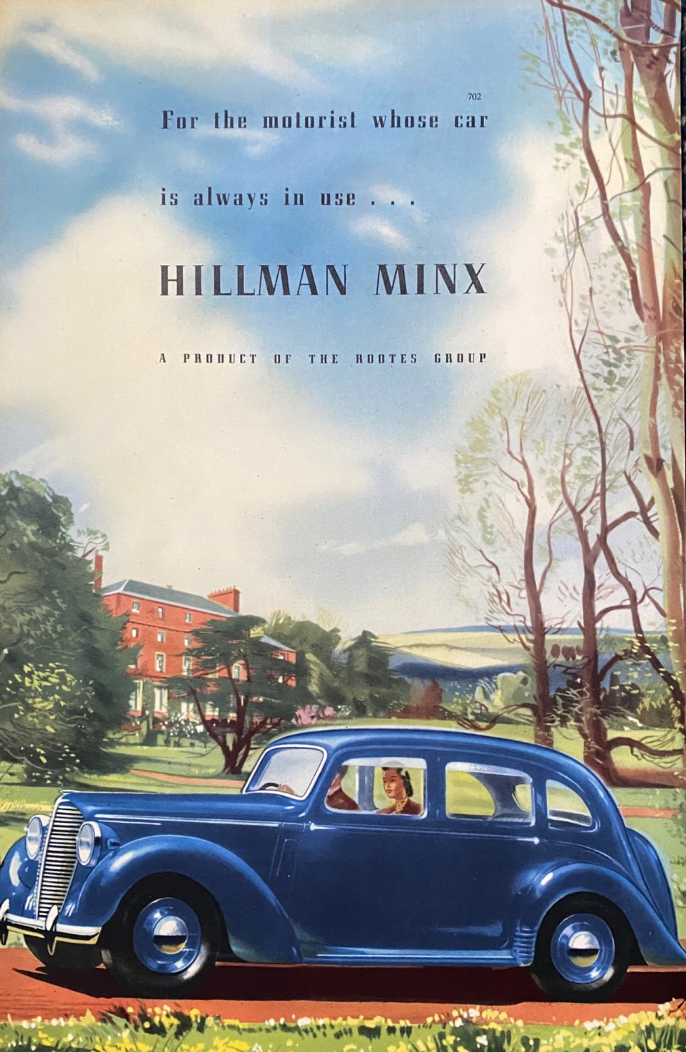 Hillman Minx. (Motor Car).. 1946-7.