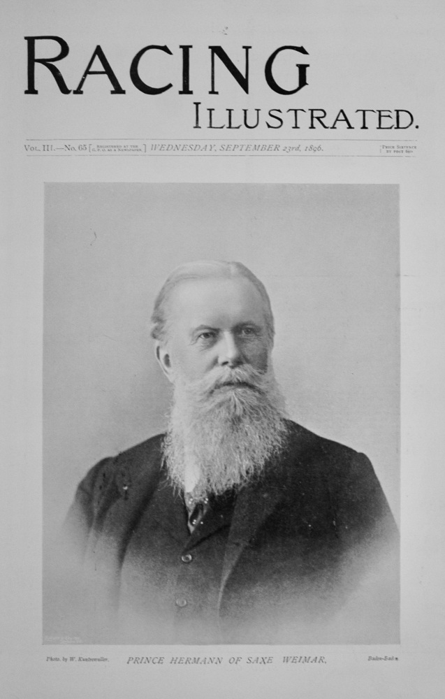 Racing Illustrated - September 23, 1896