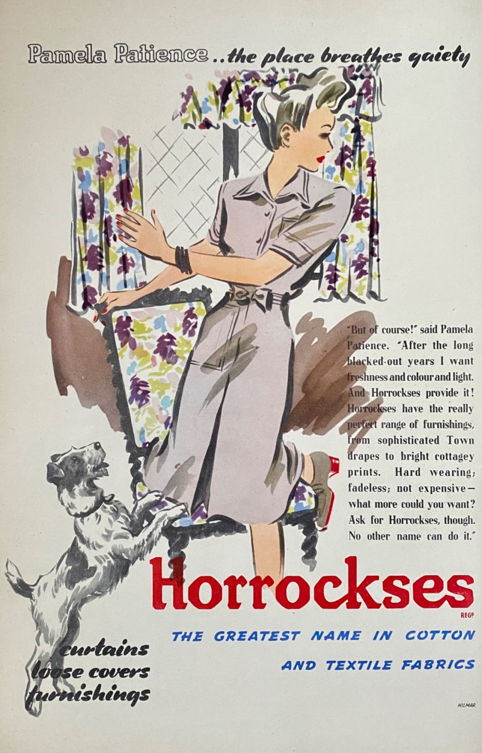 Horrockses.  (The Greatest Name in Cotton and Textile Fabrics.) 1946-7.