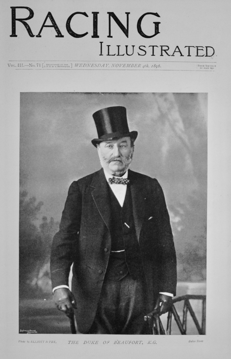 Racing Illustrated - November 4, 1896