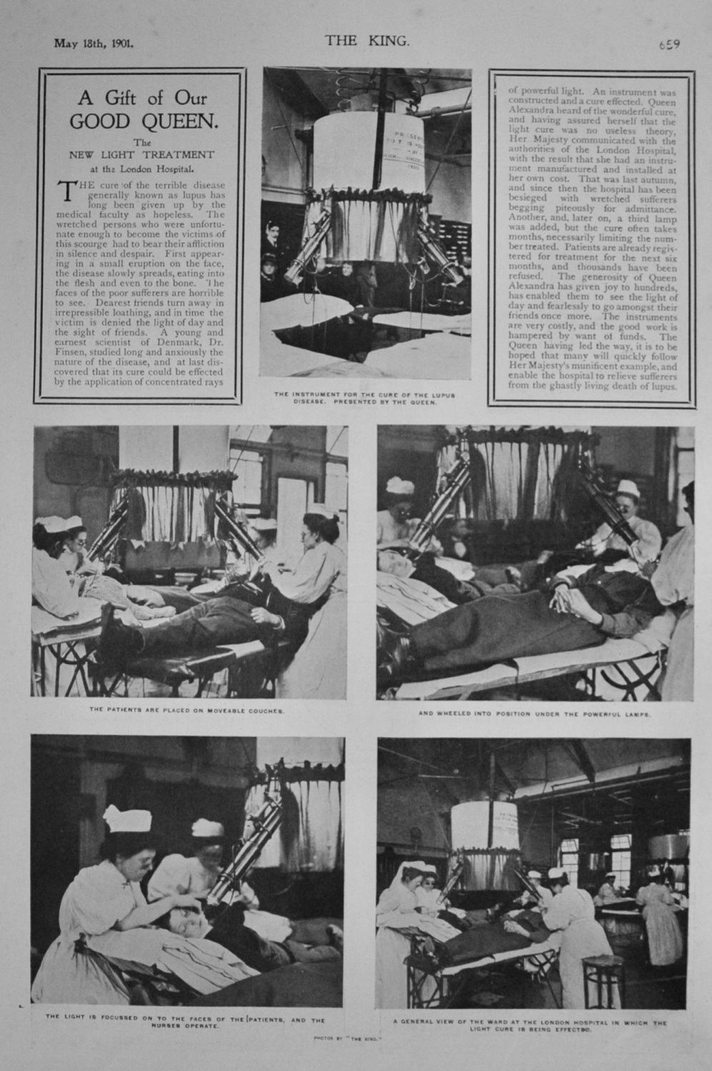 The New Light Treatment at the London Hospital - 1901