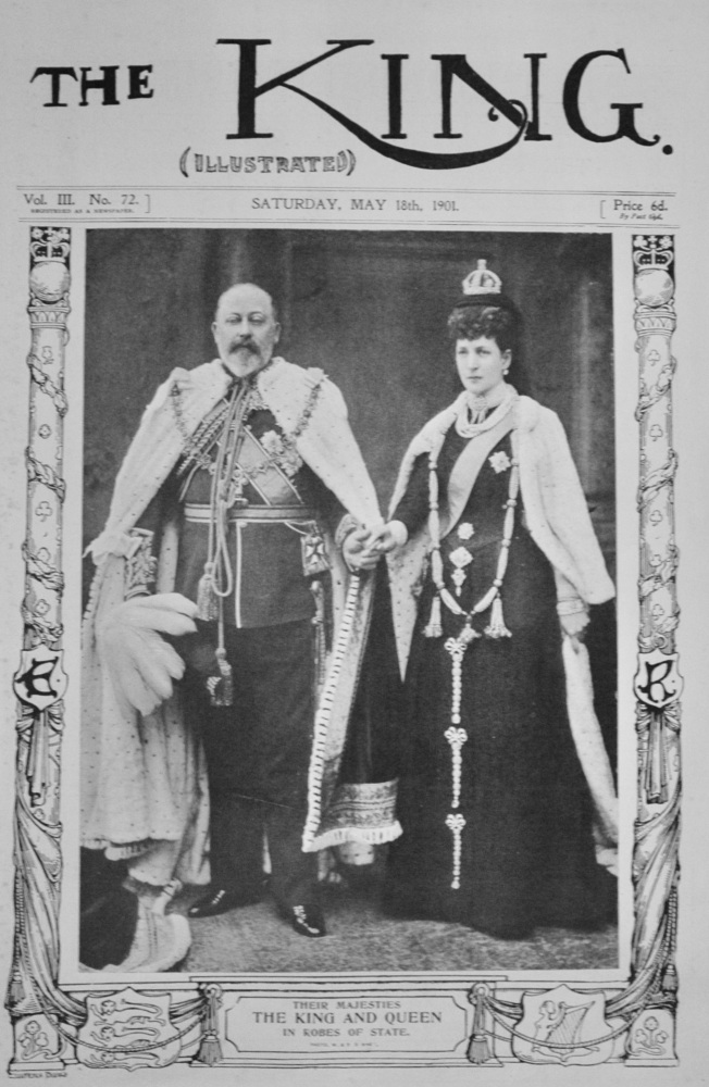 Their Majesties the King and Queen in Robes of State - 1901