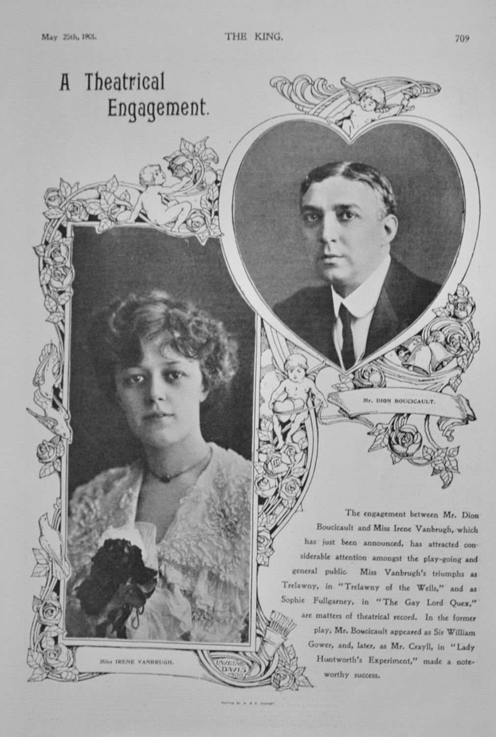 Miss Irene Vanbrugh - Engagement