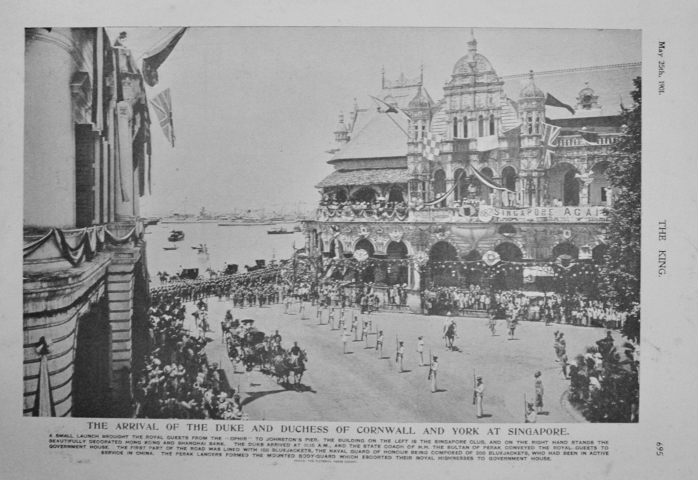 The Duke and Duchess of Cornwall and York at Singapore