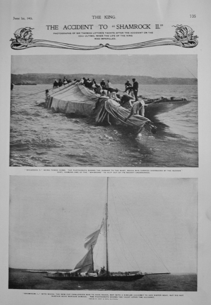 The Accident to "Shamrock II"