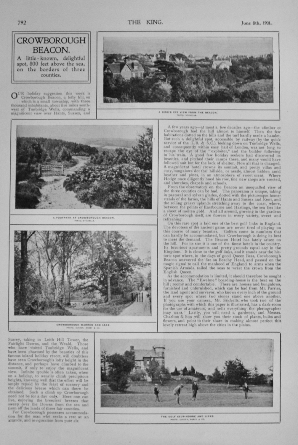 Crowborough Beacon - 1901