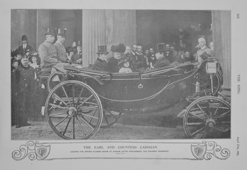 The Earl and Countess Cadogan at the Dublin Flower Show