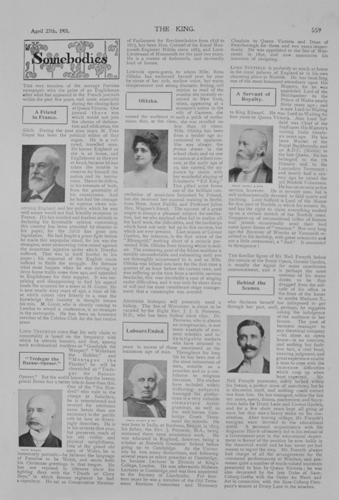 Somebodies - Famous Persons of the Day