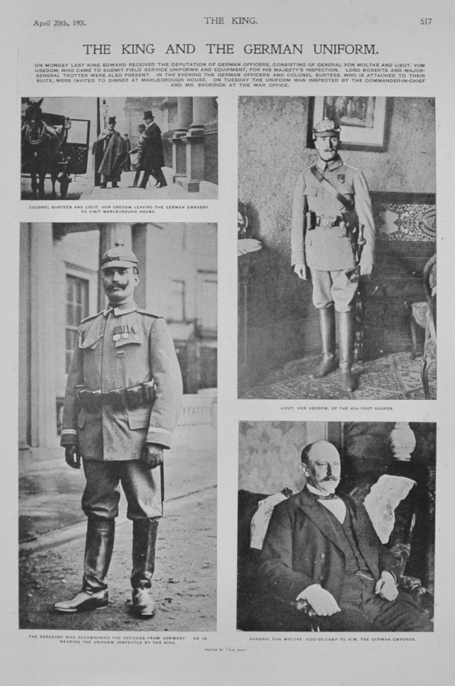 The King and the German Uniform - 1901