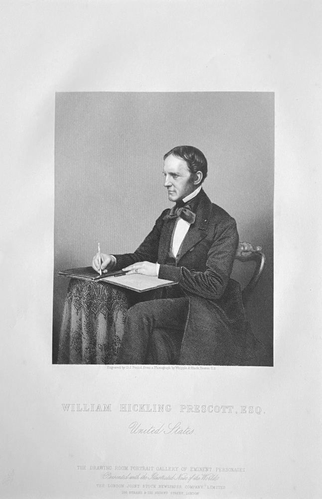 William Hickling Prescott, Esq.  (United States).  1860.