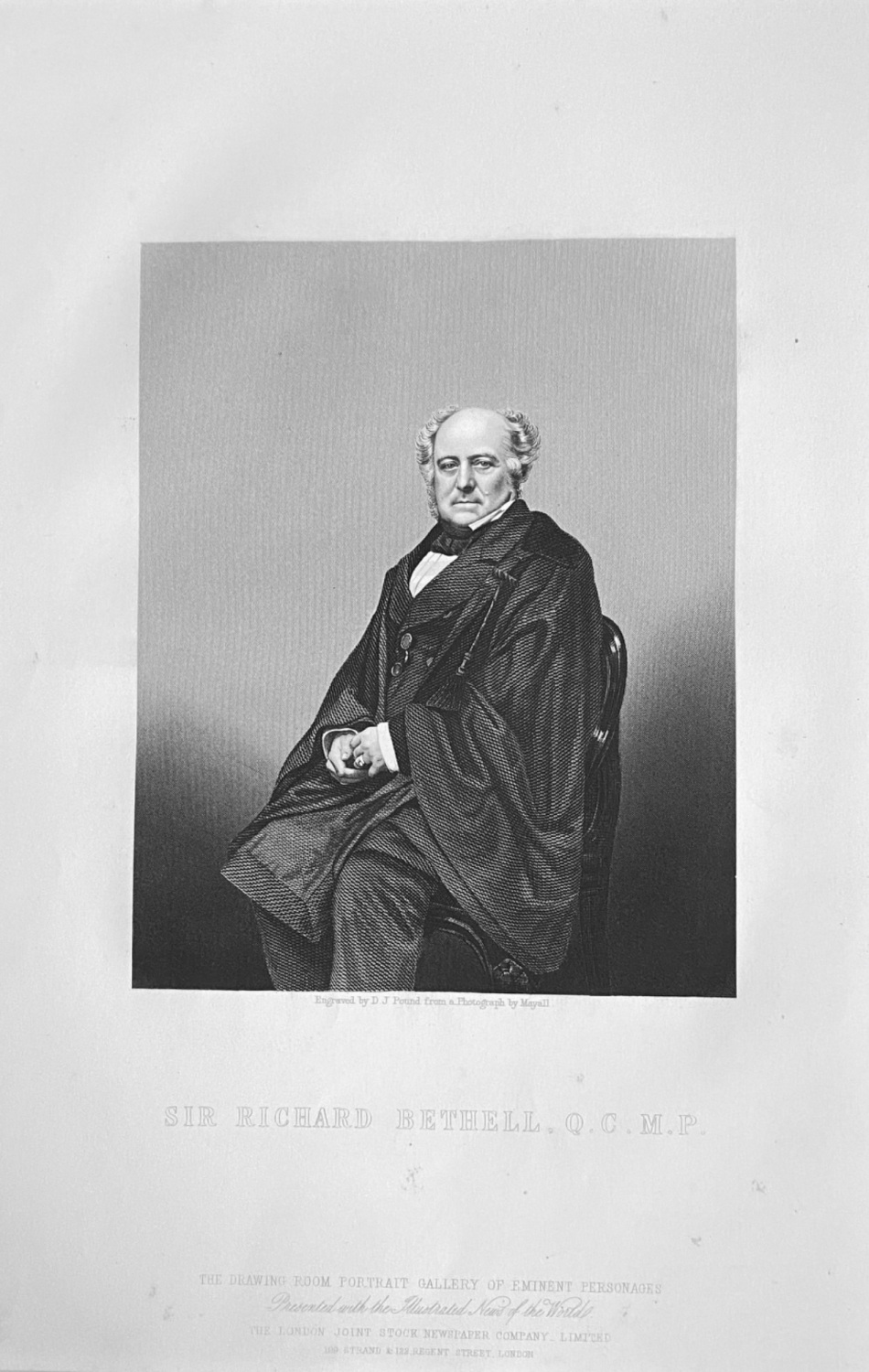 Sir Richard Bethell,  Q.C.  M.P.  1860.