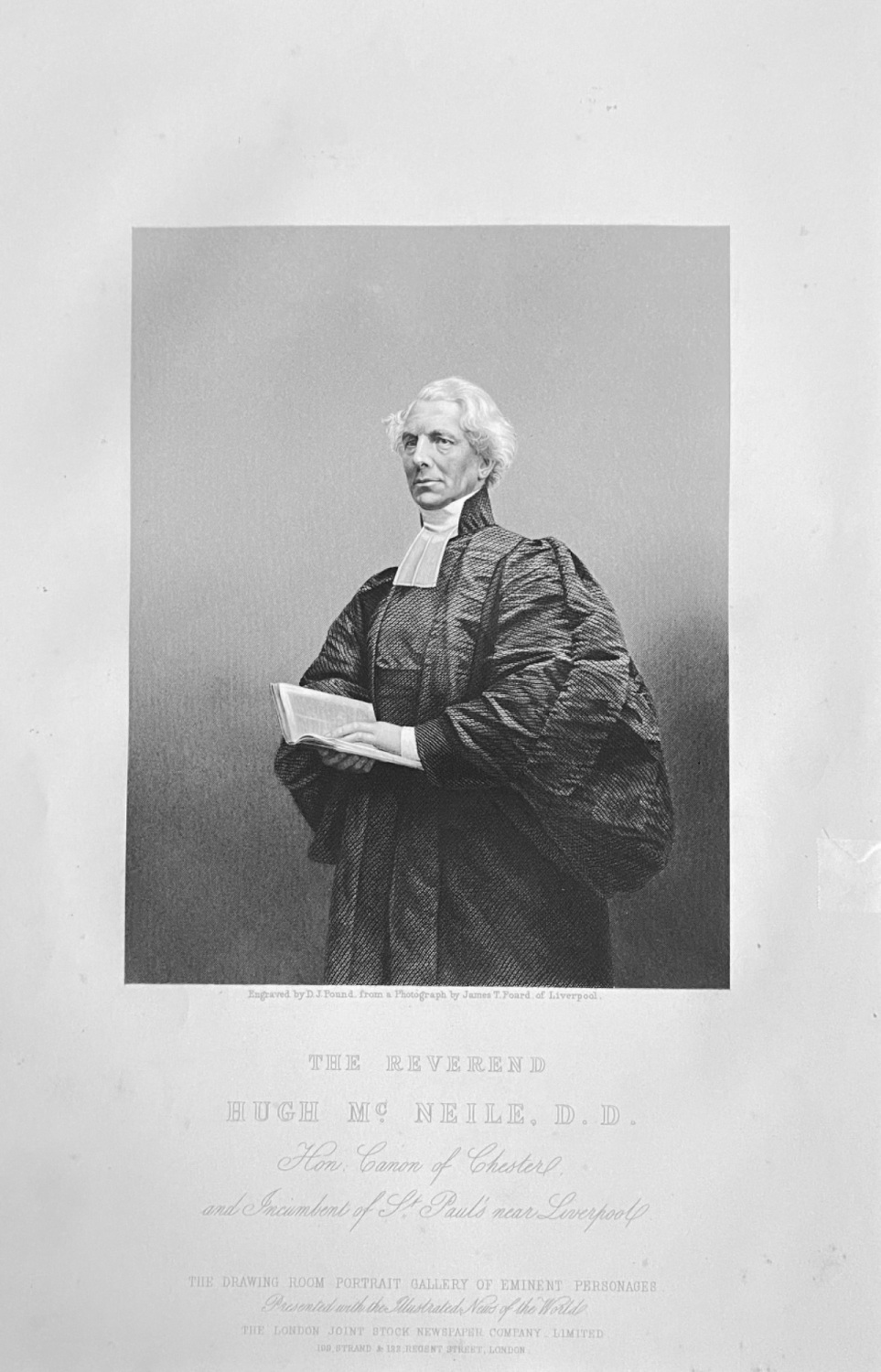 The Reverend Hugh NcNeile,  D.D.  1860.