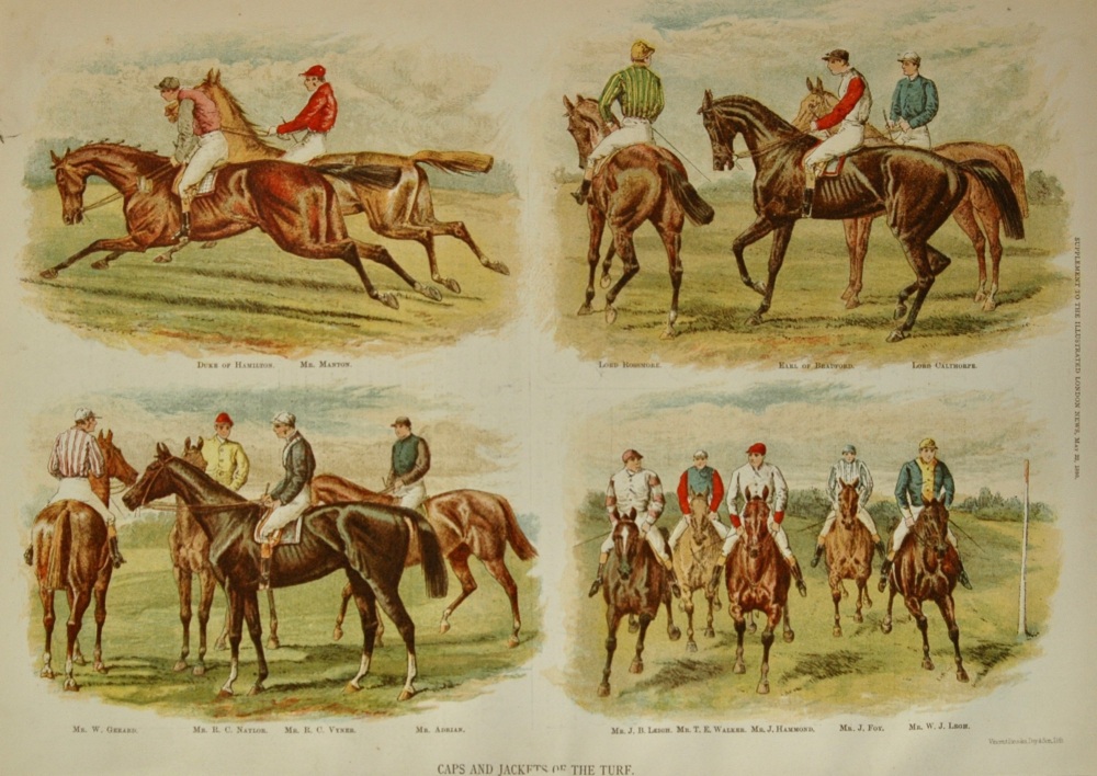 Caps and Jackets of the Turf - 1886